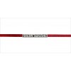 Pulseira Girl Power com Flor de Couro Vermelho