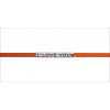 Pulseira I Love You Com Coração de Couro Laranja