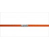 Pulseira Love de Couro Laranja